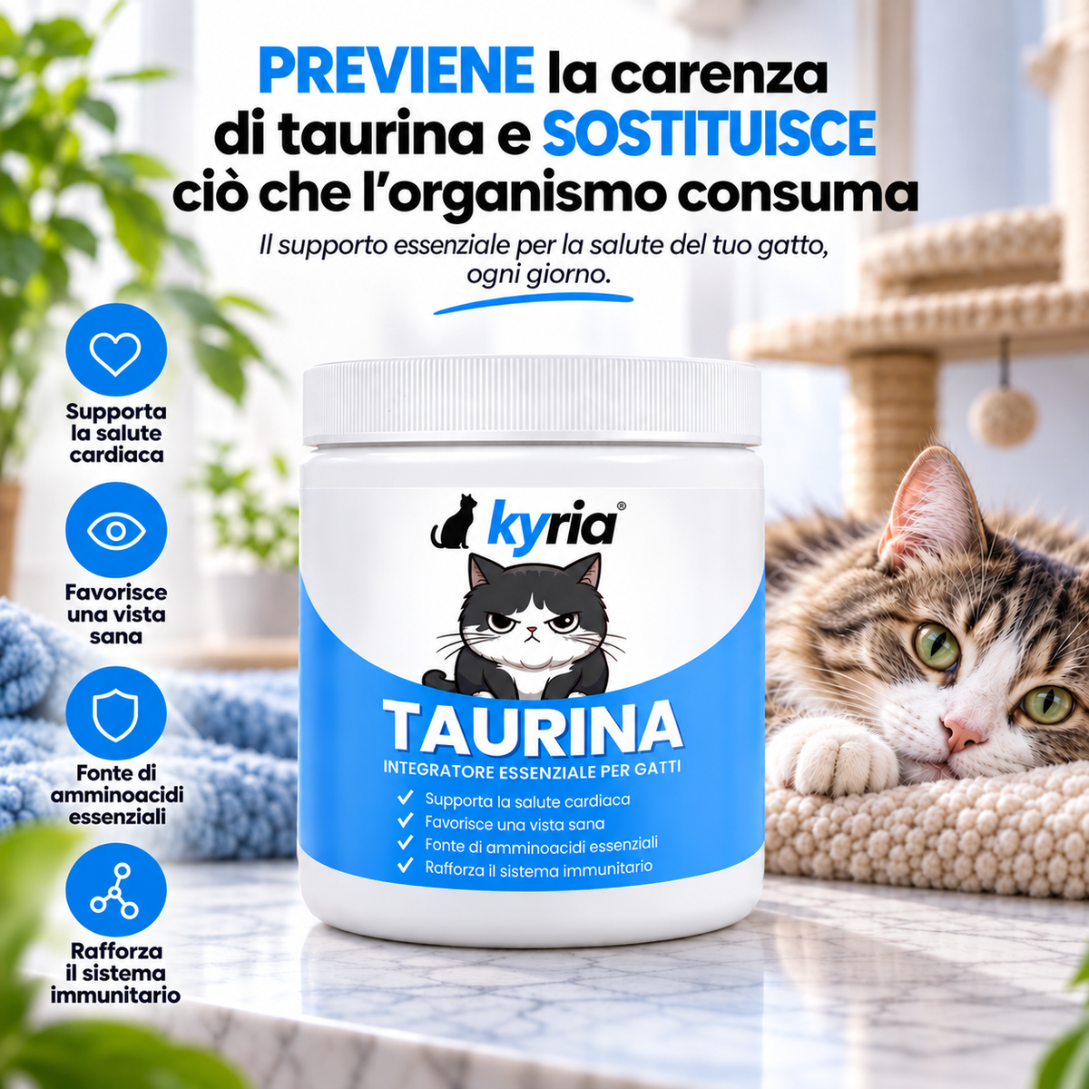 Integratore di Taurina per Gatti Kyria