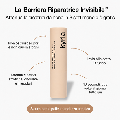Stick riparatore per cicatrici da acne