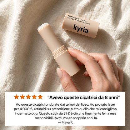 Stick riparatore per cicatrici da acne