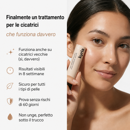 Stick riparatore per cicatrici da acne